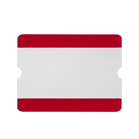 Otevřená samolepicí podlahová kapsa, A4, červená